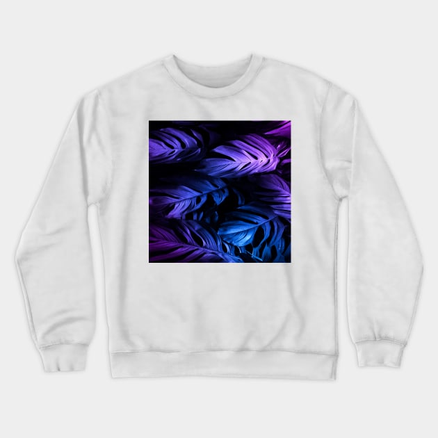 Monstera deliciosa leaves Crewneck Sweatshirt by BRIJLA